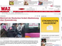 Bild zum Artikel: Mehrheit der Deutschen fordert Abstimmung über Zuwanderung