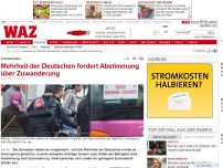 Bild zum Artikel: Mehrheit der Deutschen fordert Abstimmung über Zuwanderung
