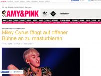 Bild zum Artikel: Jetzt dreht sie vollkommen durch - Miley Cyrus fängt auf offener Bühne an zu masturbieren