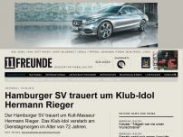 Bild zum Artikel: Hamburger SV trauert um Klub-Idol Hermann Rieger