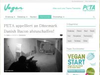 Bild zum Artikel: PETA appelliert an Dänemark Danish Bacon abzuschaffen!