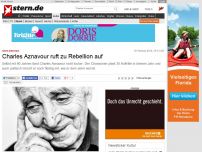 Bild zum Artikel: stern-Interview: Charles Aznavour ruft zu Rebellion auf