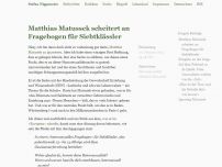 Bild zum Artikel: Matthias Matussek scheitert an Fragebogen für Siebtklässler