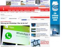 Bild zum Artikel: Messenger-Dienst - Störung bei WhatsApp: Was ist da los?