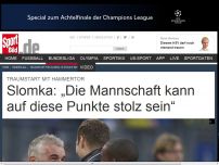 Bild zum Artikel: Plötzlich siegt der HSV!Traumstart für Slomka Gegen einen schwachen BVB schafften die Hamburger mit Mirko Slomka einen Überraschungssieg. Ein erster Schritt aus der Krise? »