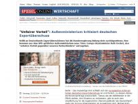 Bild zum Artikel: 'Unfairer Vorteil': Außenministerium kritisiert deutschen Exportüberschuss