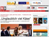 Bild zum Artikel: „Wetten, dass ..?“ - Protokoll der Sendung: „Unglaublich viel Käse“