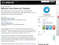 Bild zum Artikel: Whatsapp-Konkurrent: Millionen neue Nutzer bei Telegram