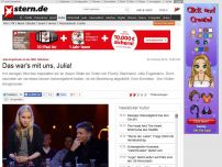 Bild zum Artikel: Julia Engelmann in der NDR-Talkshow: Das war's mit uns, Julia!