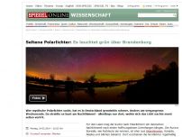 Bild zum Artikel: Seltene Polarlichter: Es leuchtet grün über Brandenburg