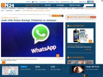 Bild zum Artikel: Nach Facebook-Übernahme - 
Jeder dritte Nutzer überlegt, WhatsApp zu verlassen