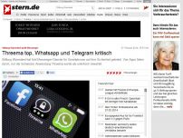Bild zum Artikel: Stiftung Warentest prüft Messenger: Threema top, Whatsapp und Telegram kritisch