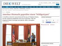 Bild zum Artikel: Krim-Krise: Amerikas Ohnmacht gegenüber einem 'Schlägertypen'