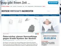 Bild zum Artikel: Österreicher planen Sammelklage gegen Kredit-System der Banken