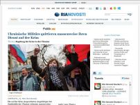 Bild zum Artikel: Ukrainische Militärs quittieren massenweise ihren Dienst auf der Krim