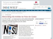 Bild zum Artikel: Buchstaben-Kombis: Länder nehmen sittenwidrige Kfz-Schilder ins Visier