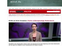 Bild zum Artikel: Kritik an Krim-Invasion: Putins widerspenstige Moderatorin