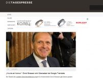 Bild zum Artikel: „It is me an honour“: Ernst Strasser wird Übersetzer bei Google Translate