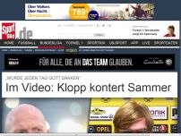 Bild zum Artikel: Klopp kontert: „Würdejeden Tag Gott danken“ BVB-Coach Jürgen Klopp hat auf die Aussagen von Bayerns Matthias Sammer mit beißendem Spott reagiert. »
