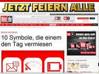 Bild zum Artikel: Zehn um Zehn - 10 Symbole, die einem den Tag vermiesen