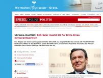 Bild zum Artikel: Ukraine-Konflikt: Schröder macht EU für Krim-Krise mitverantwortlich 
