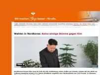 Bild zum Artikel: Wahlen in Nordkorea: Keine Stimme gegen Kim
