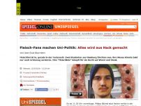 Bild zum Artikel: Fleisch-Fans machen Uni-Politik: Alles wird aus Hack gemacht