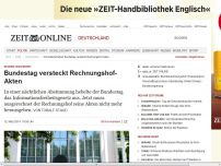 Bild zum Artikel: Informationsfreiheit: 
			  Bundestag versteckt Rechnungshof-Akten
