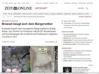 Bild zum Artikel: Menschenrecht auf Wasser: 
			  Brüssel beugt sich dem Bürgerwillen