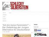 Bild zum Artikel: “Ich bin keine Feministin!” – Der Zettelkrieg der Jungen Alternative für Deutschland
