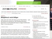 Bild zum Artikel: Lebensmittel: 
			  Billigfleisch wird billiger