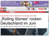 Bild zum Artikel: Exklusiver Vorverkauf - „Rolling Stones“ rocken Deutschland im Juni
