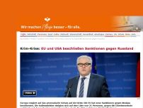 Bild zum Artikel: Krim-Krise: EU beschließt Sanktionen gegen Russland