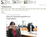 Bild zum Artikel: Inge Hannemann: Hartz-IV-Rebellin appelliert an Abgeordnete