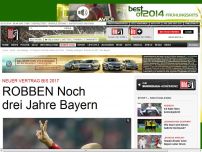 Bild zum Artikel: Neuer Vertrag bis 2017 - Robben bis 2017 bei Bayern