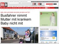 Bild zum Artikel: Wegen 50-Euro-Schein? - Busfahrer nimmt Mutter mit krankem Baby nicht mit