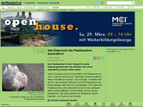 Bild zum Artikel: #mitreden: Greenlife - Soll Österreich das Plastiksackerl abschaffen?