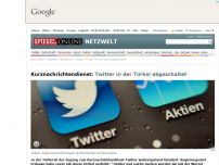 Bild zum Artikel: Kurznachrichtendienst: Twitter in der Türkei offenbar abgeschaltet