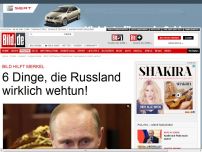 Bild zum Artikel: BILD hilft Merkel - 6 Dinge, die Russland wirklich wehtun!