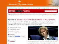 Bild zum Artikel: Krim-Krise: Von der Leyen fordert mehr Militär an Nato-Grenzen