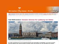 Bild zum Artikel: Pseudo-Referendum in Venetien: Mehrheit stimmt für Loslösung von Italien