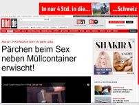 Bild zum Artikel: Am St. Patrick's Day - Pärchen beim Sex zwischen Müllcontainer erwischt!