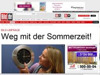 Bild zum Artikel: BILD-Umfrage - Weg mit der Sommerzeit!