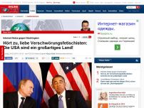 Bild zum Artikel: Internet-Hetze gegen die dunkle Macht aus Washington - Nörgler und Verschwörungs-Gurus aufgepasst! Die USA sind ein großartiges Land!