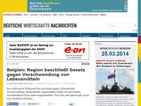 Bild zum Artikel: Belgien: Region beschließt Gesetz gegen Verschwendung von Lebensmitteln