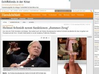 Bild zum Artikel: Russland-Reaktion: Helmut Schmidt nennt Sanktionen „dummes Zeug“