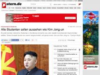 Bild zum Artikel: Nordkorea: Kim Jong-uns Haartracht für alle Studenten