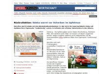 Bild zum Artikel: Rückrufaktion: Edeka warnt vor Scherben im Apfelmus