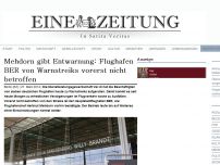 Bild zum Artikel: Mehdorn gibt Entwarnung: Flughafen BER von Warnstreiks vorerst nicht betroffen