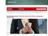 Bild zum Artikel: Staatsbürgerschaft: Türkische Gemeinde kritisiert Doppelpass-Kompromiss